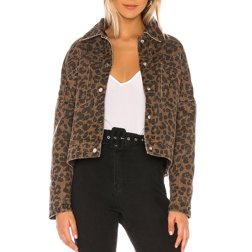 REVOLVE SuperDown Cheetah Print Sherpa Jacket